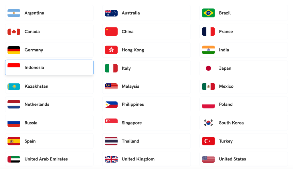 Global Coverage Map